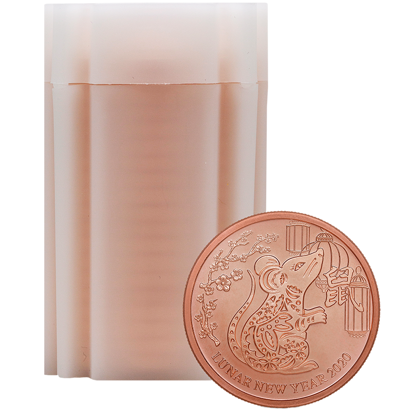 Image for 1 oz TD Year of The Prosperous Rat Copper Tube (20 Pieces) from TD Precious Metals